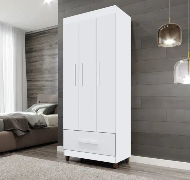 Guarda Roupa 3 Portas 1 Gaveta Canadá Borsari