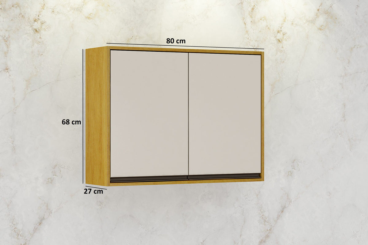AEREO 2 PORTAS EDUARDA CINAMOMO/OFF WHITE
