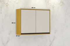 AEREO 2 PORTAS EDUARDA CINAMOMO/OFF WHITE