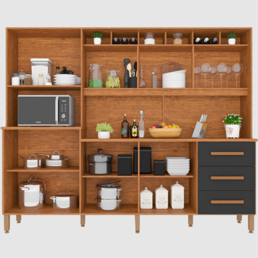 COZINHA ANGELINA PRIME FRISADA - CINAMOMO/OFF WHITE
