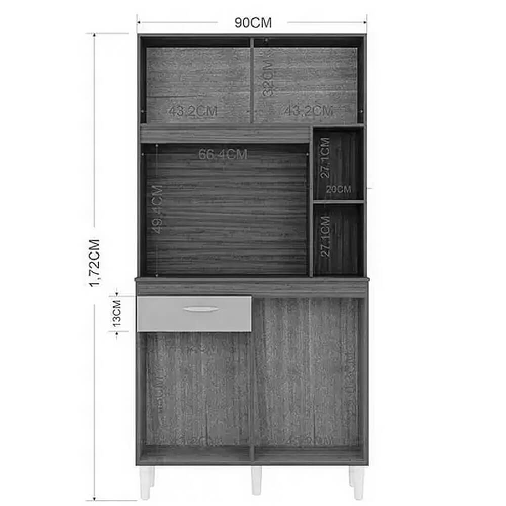 KIT COZINHA DUDA 90CM