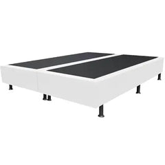BASE BOX SIMPLES CASAL QUEEN (BI-PARTIDO) PRETA CORINO
