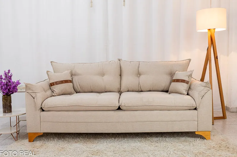 SOFA CRETA  2.00MT C/COURO
