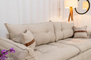 SOFA CRETA  2.00MT C/COURO