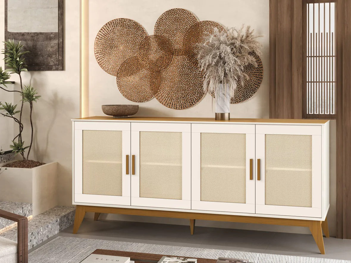 Buffet Andorra 172 CM | Off White/ Cedro