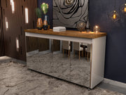 BUFFET MARIA C/ESPELHO- CINAMOMO/OFF WHITE