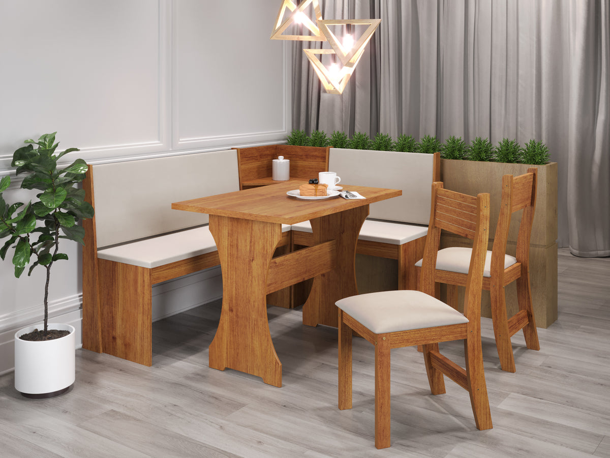 Mesa de Canto Big Com 2 Cadeiras Brisa- Vieiro