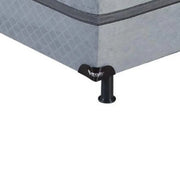 CAMA BOX CASAL MOLAS ENSACADAS PRESTIGIE | CINZA