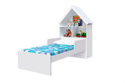 Cama Infantil Com Prateleiras Casinha - Gabrielli Móveis