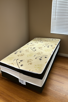 CAMA BOX CONJUGADA RUBI LUXO | SOLTEIRO | VERMELHO