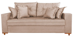 SOFA VICAM C/ ALMOFADAS 2M- 5018 CINZA CLARO
