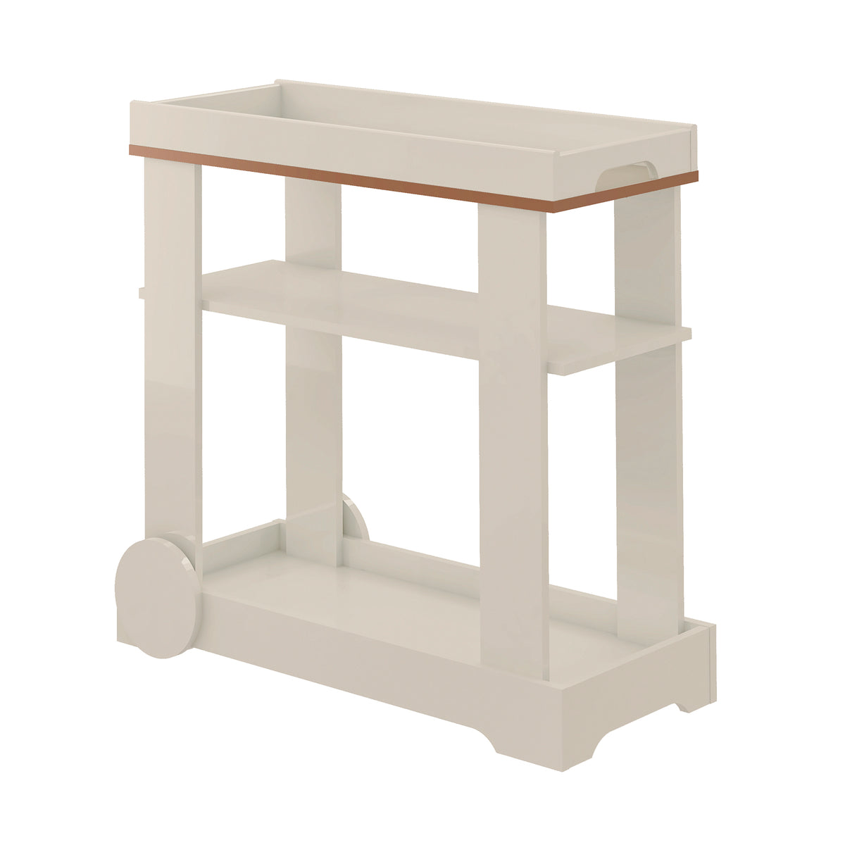 CARRINHO BAR ARTELY ROSE COR CINA/OFF WHITE