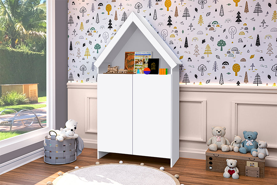Casa Infantil Magia | Branco/Rosa flex
