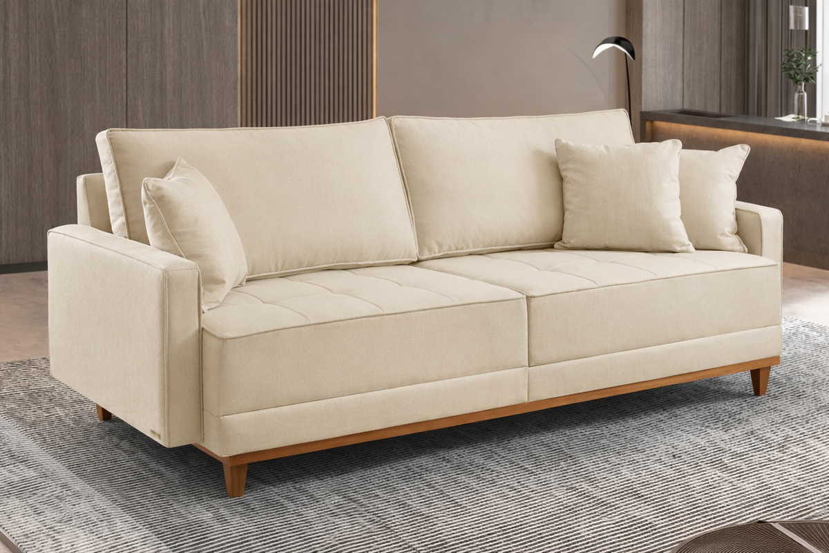SOFA SAVANAH | LINHO AQUABLOCK | BEGE + CORINO