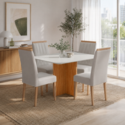 MESA MALAGA + 4 CADEIRAS MAIA