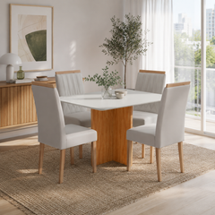 MESA MALAGA + 4 CADEIRAS MAIA