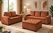 SOFA 2 E 3 LUGARES FRANÇA | C/ PUFF