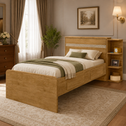 CAMA BAU JADE | COM 2 GAVETAS