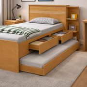 CAMA BAU JADE COM CAMA AUXILIAR | SOLTEIRO
