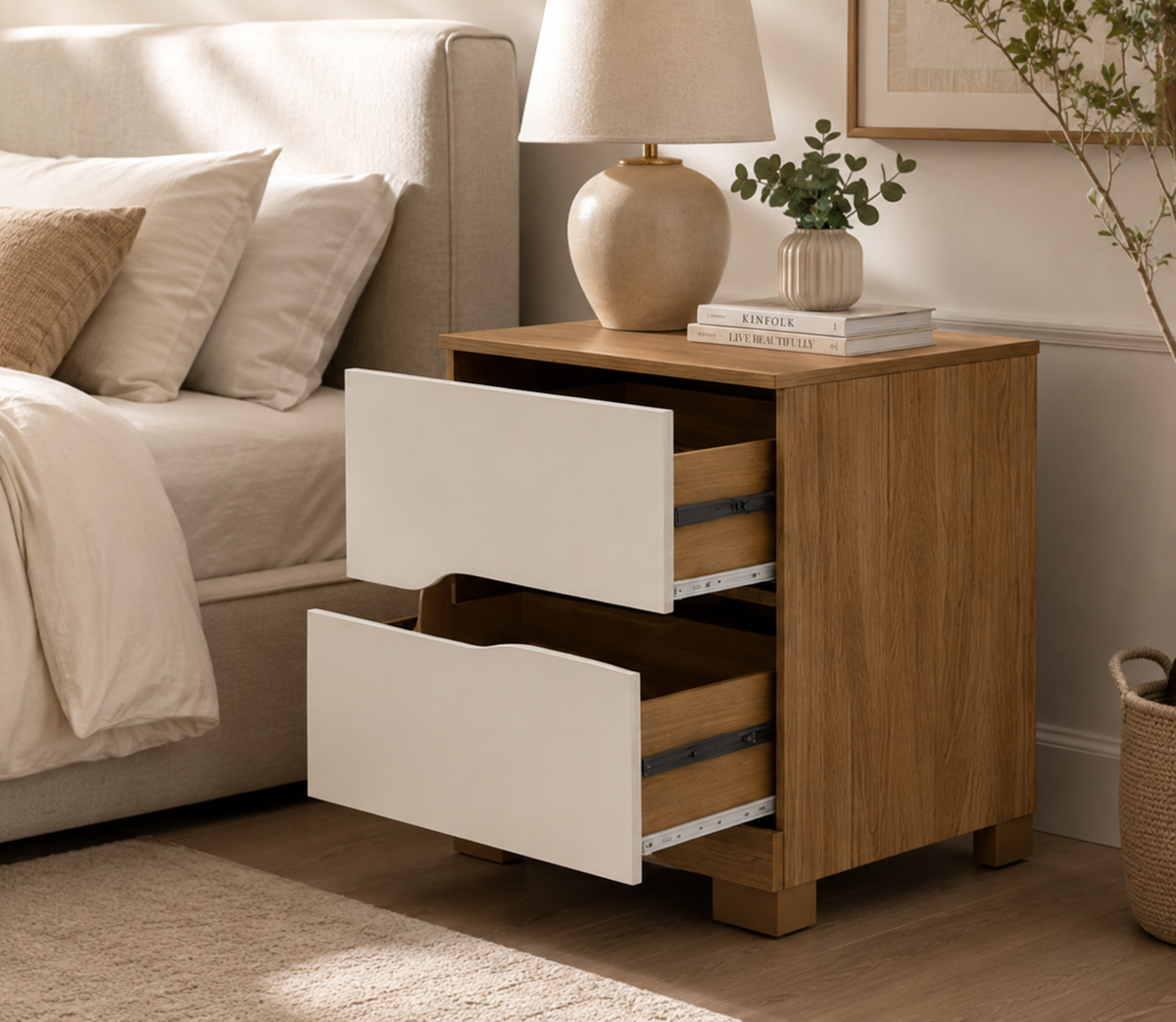MESA DE CABECEIRA ARES FREIJO / OFF WHITE