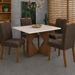 MESA MADRI + 4 CADEIRAS MAIA