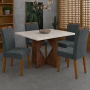 MESA MADRI + 4 CADEIRAS MAIA