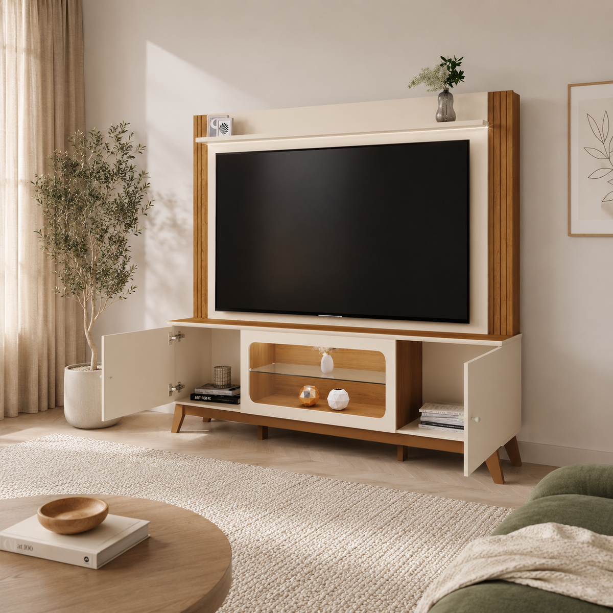 HOME MACEIO | LED | OFF WHITE/CANELA