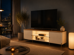 BANCADA BRASILIA | LED | OFF WHITE/CANELA
