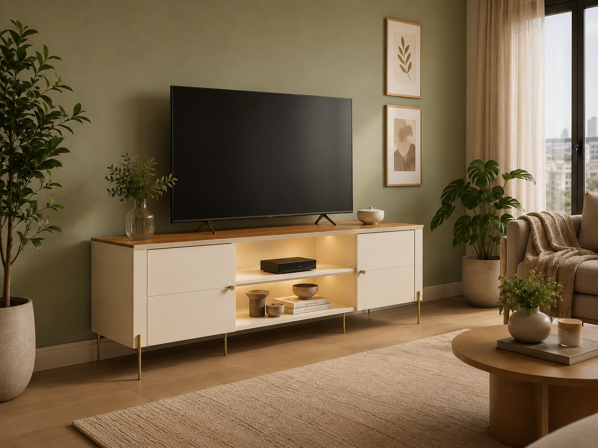 BANCADA BRASILIA | LED | OFF WHITE/CANELA