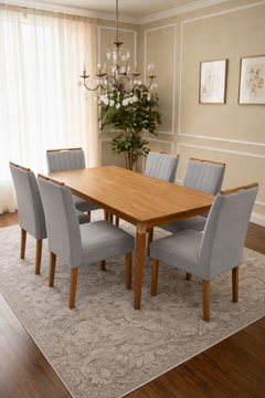 MESA ALEGRA 1,80X0,90 + 6 CADEIRAS MALAGA
