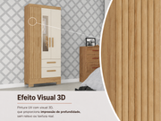 GUARDA ROUPA FORTALEZA | 3 PORTAS 2 GAVETAS