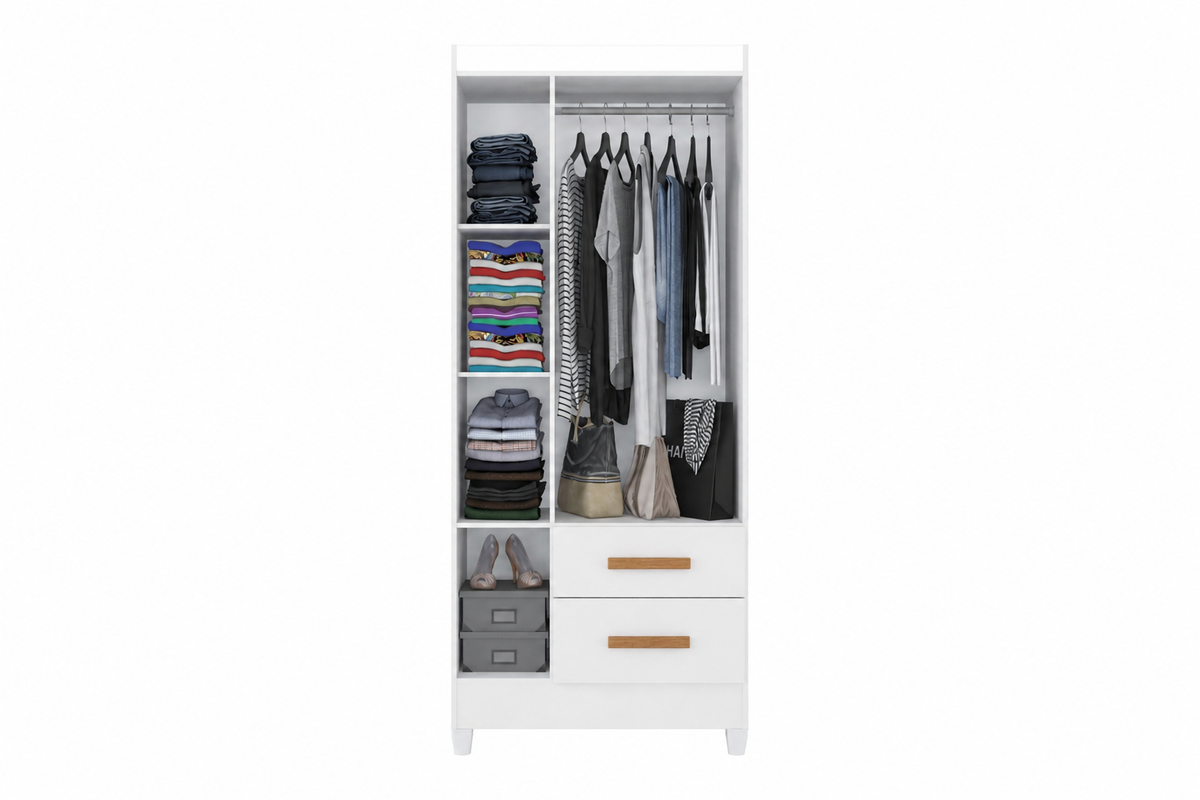 GUARDA ROUPA FORTALEZA | 3 PORTAS 2 GAVETAS