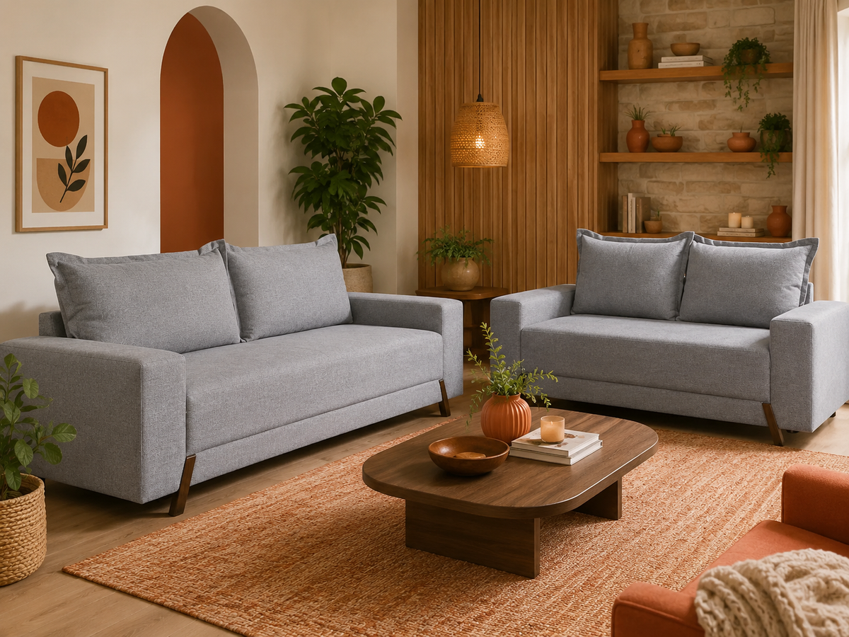 CONJUNTO ESTOFADOS 8100 | 198cm | BOARETO