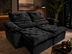 SOFA RETRATIL E RECLINAVEL SANTORINE | 180CM