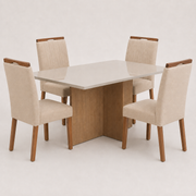 MESA MALAGA + 4 CADEIRAS MAIA