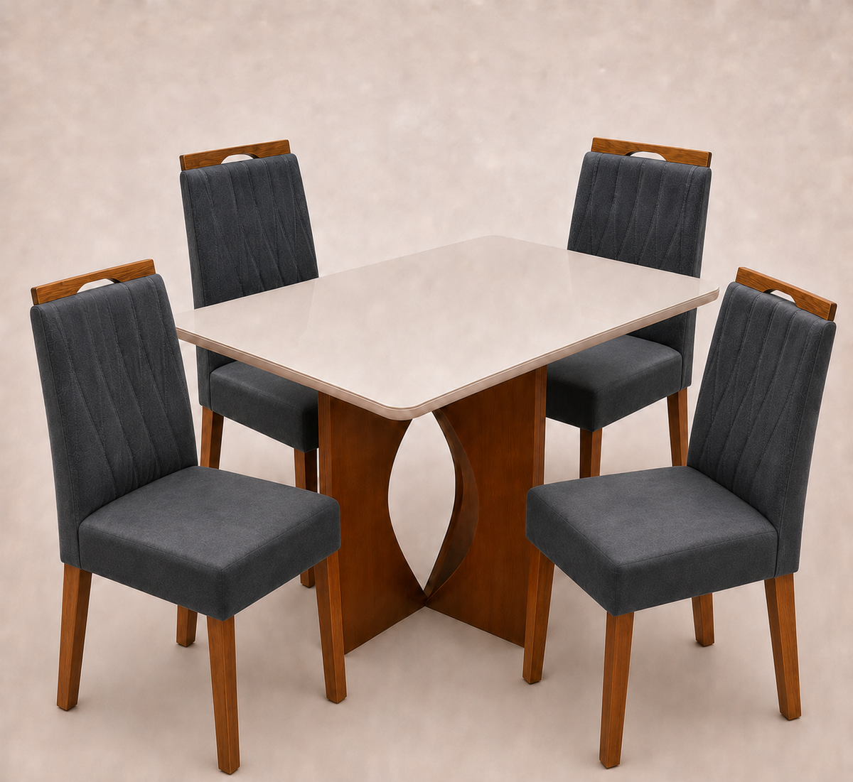 MESA MADRI + 4 CADEIRAS MAIA