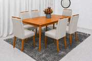MESA ALEGRA 1.80X0.90 + 6 CADEIRAS MAIA
