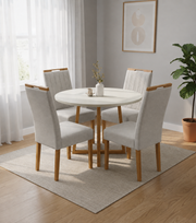 MESA MAIA 90X90 + 4 CADEIRAS MAIA