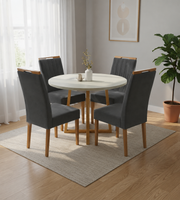 MESA MAIA 90X90 + 4 CADEIRAS MAIA