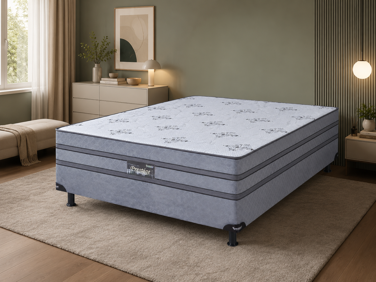 CAMA BOX CASAL MOLAS ENSACADAS PRESTIGIE