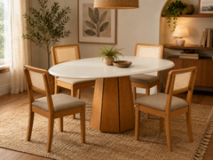 MESA JADE + 4 CADEIRAS GARDENIA