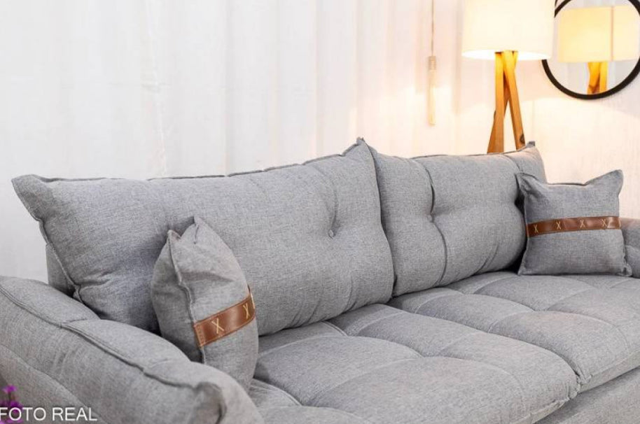 SOFA CRETA  2.00MT C/COURO