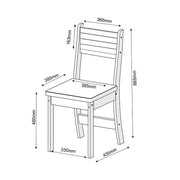 Conjunto Mesa de Jantar com 4 Cadeiras Tampo Redondo Flipp Viero Brisa Mel Blonde Pastel