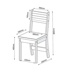 Conjunto Mesa de Jantar com 4 Cadeiras Tampo Redondo Flipp Viero Brisa Mel Blonde Pastel