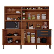COZINHA ANTONELA C/ ESPELHO- CINAMOMO/OFF WHITE