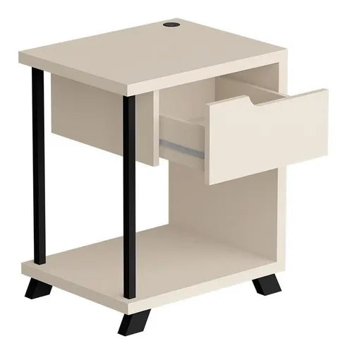 Mesa de Cabeceira com Entrada USB Integrada JB 1010