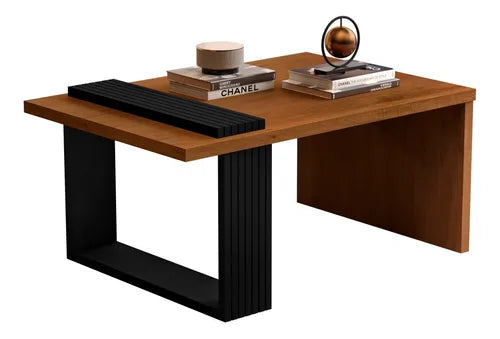 MESA DE CENTRO JB 8020 - NATURE/PRETO