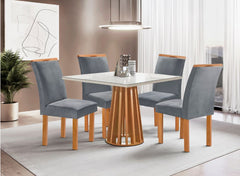 MESA BERLIM QUAD CINA/OFF C/4 CAD LONDRES -TEC 171 VEL CINZA
