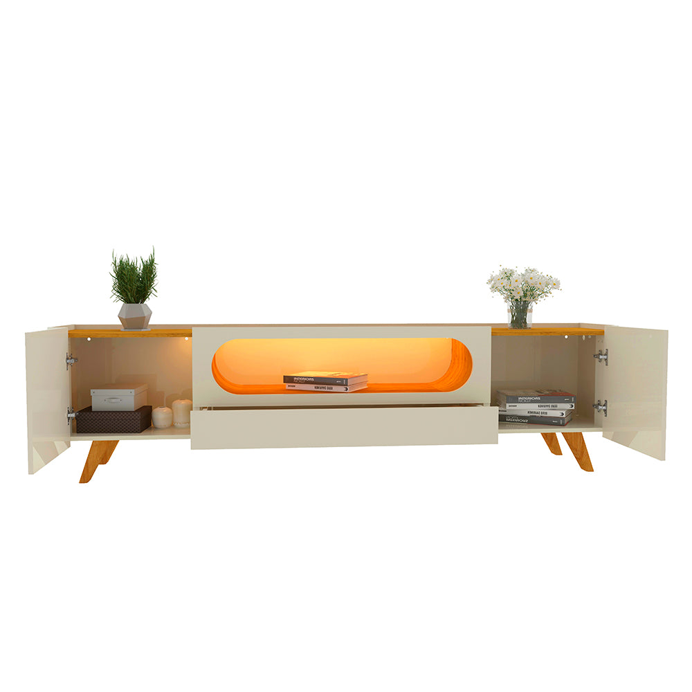 RACK NOBRE 210 C/PES MADEIRA OFF WHITE/NATURALE