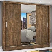GUARDA ROUPA DUBAI PLUS GOLD - CINAMOMO/OFF